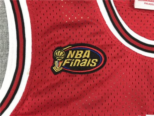 Michael Jordan 23 Bulls Red 1997-98 Finals Hardwood Classics Jersey