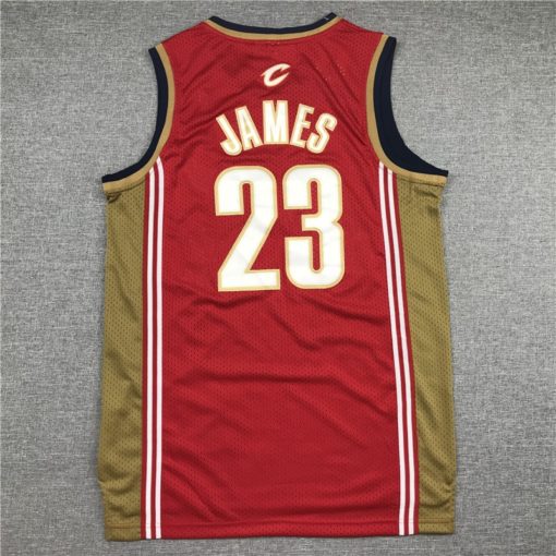 Lebron James 23 Cleveland Cavaliers Red Throwback Jersey