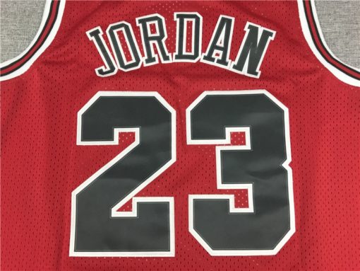 Michael Jordan 23 NBA Finals 96-97 Red Away Jersey