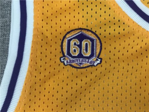 Kobe Bryant 24 Los Angeles Lakers 2007-08 Yellow Jersey