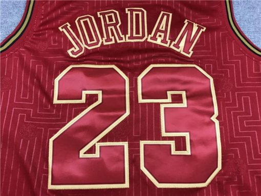 Michael Jordan 23 Chicago Bulls 2020 Chinese New Year Red HWC Jersey