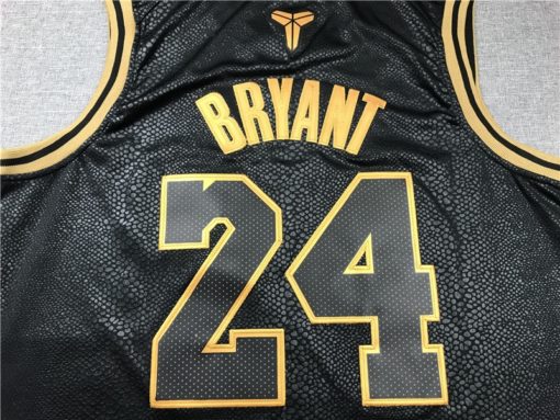 Kobe Bryant 8 Lakers 2021 Black Gold Black Mamba Swingman Jersey