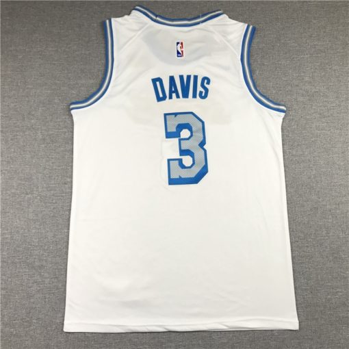 Anthony Davis 3 Los Angeles Lakers 2021 City Edition White Jersey