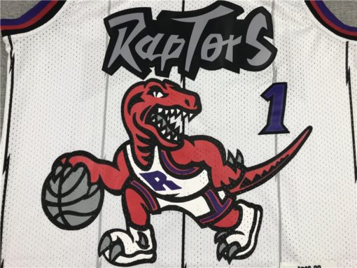 Tracy McGrady 1 Toronto Raptors 1998-99 Hardwood Classics White Swingman Jersey