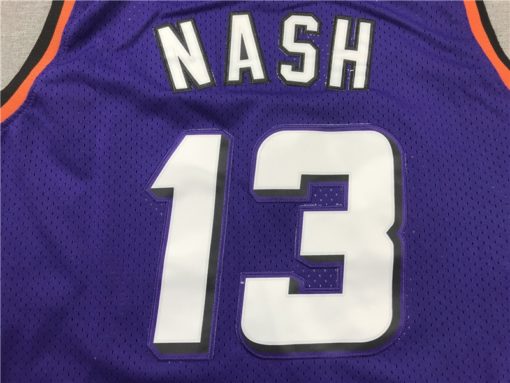 Steve Nash 13 Phoenix Suns Purple Throwback Jersey