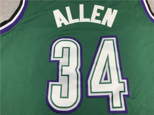 Ray Allen 34 Milwaukee Bucks 1996-97 Green Jersey