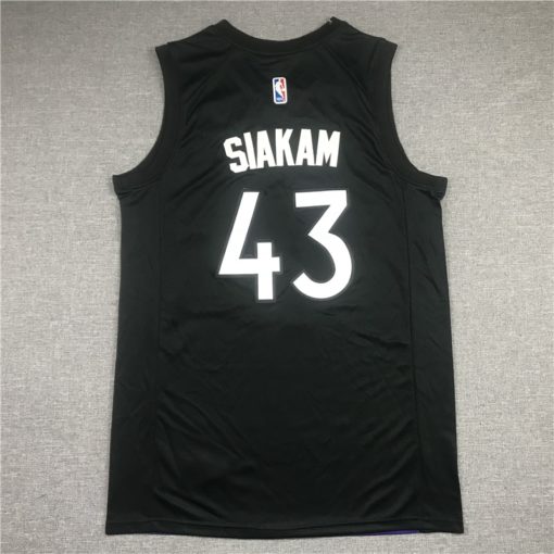 Pascal Siakam 43 Toronto Raptors 2021 Black Earned Edition Jersey