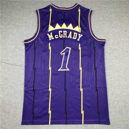 Tracy McGrady 1 Toronto Raptors2020 CNY Purple Throwback Jersey