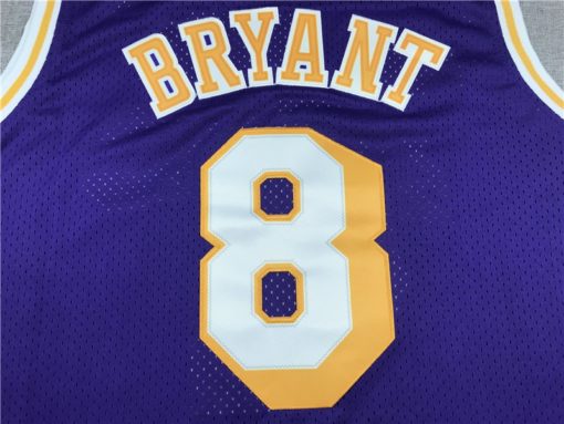 Kobe Bryant 8 Los Angeles Lakers 96-97 Purple Jersey