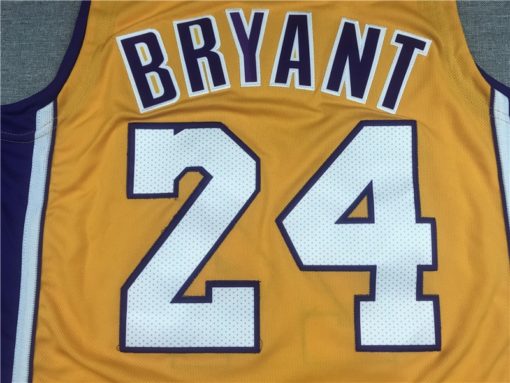 Kobe Bryant 24 Los Angeles Lakers 2006-07 Yellow Jersey