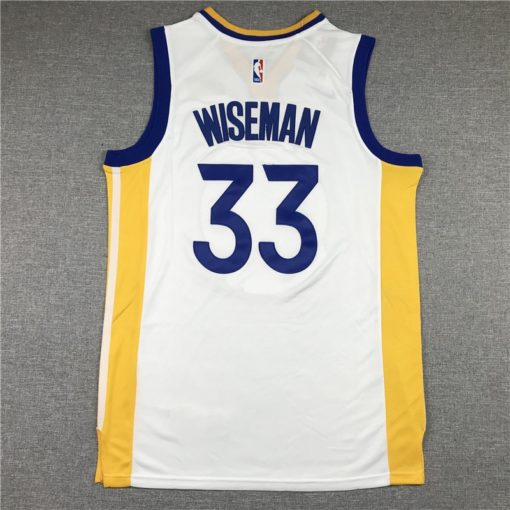 James Wiseman 33 Golden State Warriors 2020 Association White Jersey