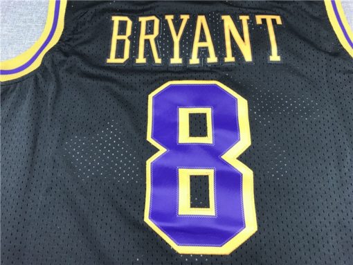 Kobe Bryant 8 Los Angeles Lakers M&N 1996-97 Black Jersey