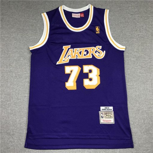 Dennis Rodman 98-99 Los Angeles Lakers Throwback Jersey Purple