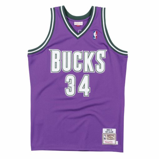 Ray Allen Milwaukee Bucks Purple Road 2000-01 Jersey