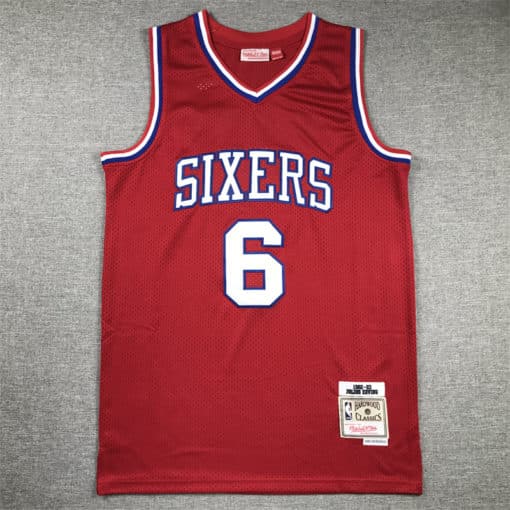 Julius Erving 1982-83 Jersey Philadelphia 76ers Red