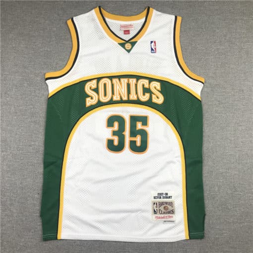 Kevin Durant 2007-08 Seattle Supersonics Alternate White Jersey