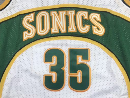 Kevin Durant 2007-08 Seattle Supersonics Alternate White Jersey number