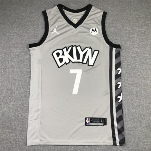 Kevin Durant 7 Brooklyn Nets 2021 Gray Statement Jersey