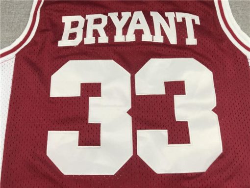 Kobe Bryant Lower Merion Headgear Men's Maroon High School Retro Red Jersey name