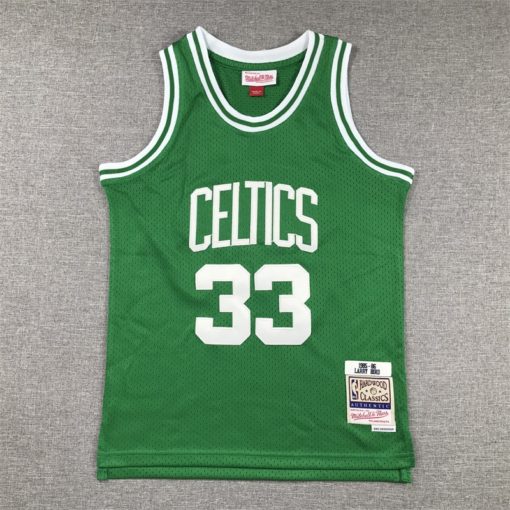 Larry Bird Green Boston Celtics Road 1985-86 Jersey