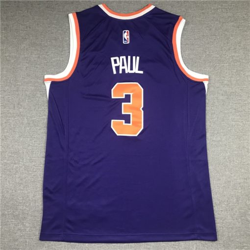 Men's Nike Chris Paul Purple Phoenix Suns 202021 Swingman Jersey – Icon Edition back