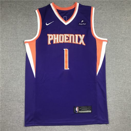 Men's Nike Devin Booker Purple Phoenix Suns 202021 Swingman Jersey - Icon Edition