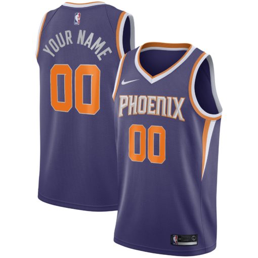 Men's Nike Purple Phoenix Suns Swingman Custom Jersey - Icon Edition