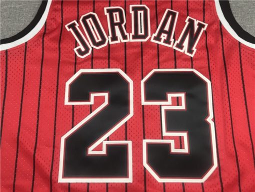 Michael Jordan Chicago Bulls 1995-96 Red Hardwood Classics Reload Jersey name