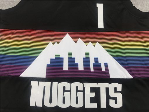 Michael Porter Jr Denver Nuggets 2019-20 Black City Edition Jersey logo