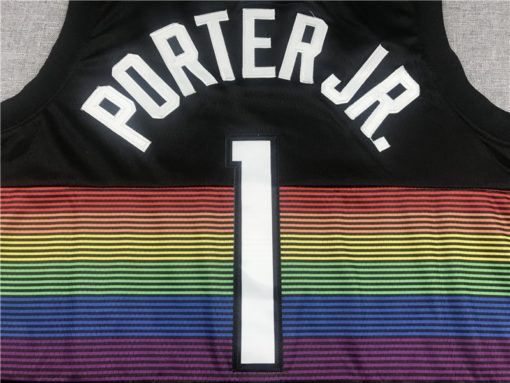 Michael Porter Jr Denver Nuggets 2019-20 Black City Edition Jersey name