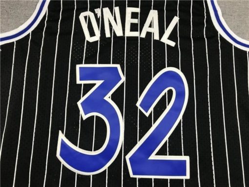 Shaquille O'Neal Game Worn 1993-94 Orlando Magic Black Jersey name