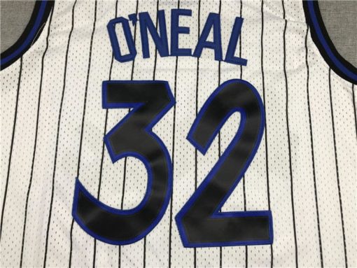 Shaquille O'Neal Game Worn 1993-94 Orlando Magic White Jersey name