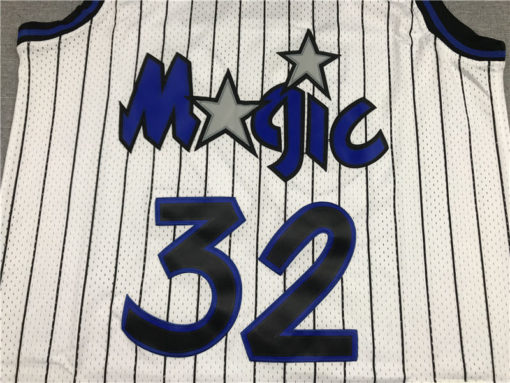 Shaquille O'Neal Game Worn 1993-94 Orlando Magic White Jersey number