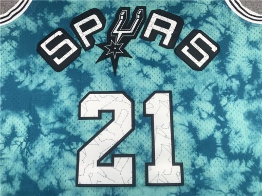 Tim Duncan 21 San Antonio Spurs Galaxy Swingman 1998-99 Jersey logo