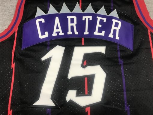 Toronto Raptors Vince Carter #15 Reload Hardwood Classics Black Jersey name