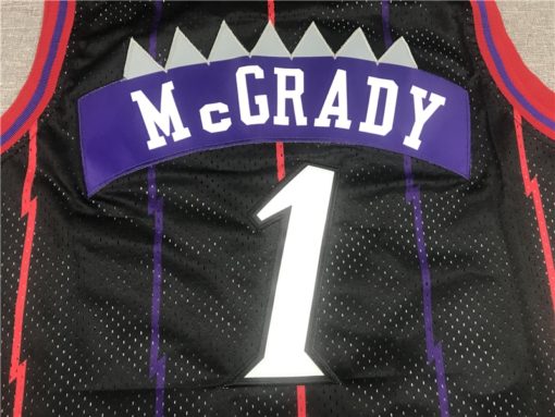 Tracy McGrady 1 Toronto Raptors Hardwood Classics Black Jersey name