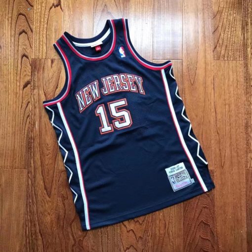 Vince Carter 15 New Jersey Nets 2006-07 Navy Jersey