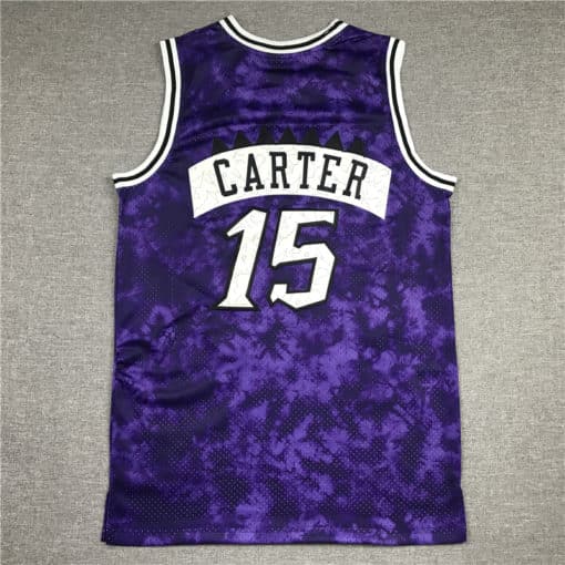 Vince Carter #15 Toronto Raptors Purple Jersey BACK
