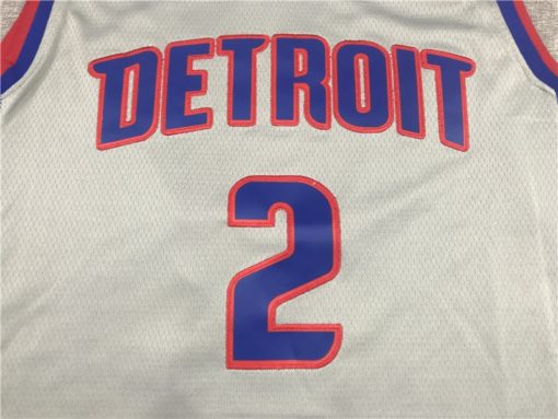 Cade Cunningham 2 Detroit Pistons 2021 Swingman Jersey Gray logo