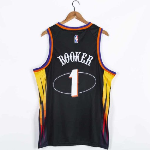 Devin Booker Phoenix Suns 2022 Black City Edition Jersey back