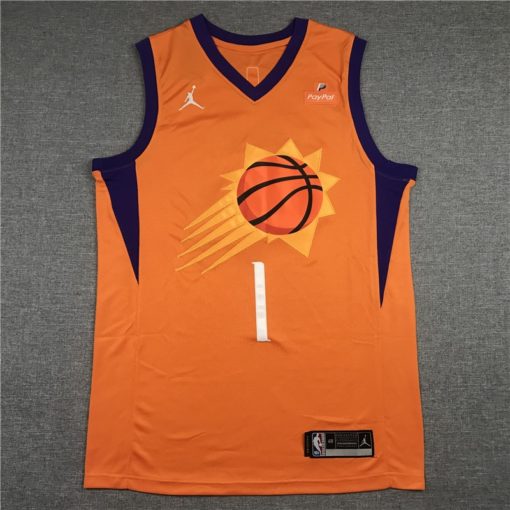 Devin Booker Phoenix Suns Orange 2021 Statement Swingman Jersey