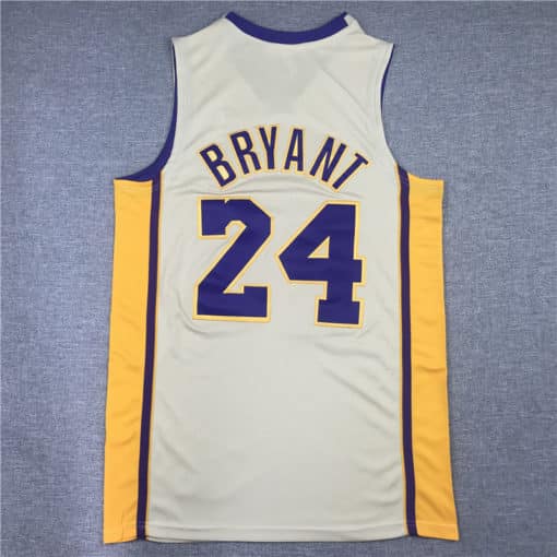 Kobe Bryant 24 Premium Gold Los Angeles Lakers 2008-09 Jersey back