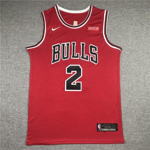 Lonzo Ball 2 Chicago Bulls Red 2021 Icon Swingman Jersey