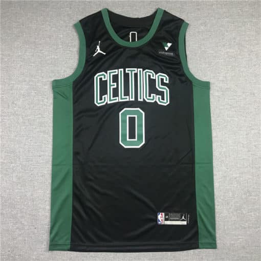 Men's Boston Celtics Jayson Tatum Jordan Brand Black 202021 Swingman Jersey - Statement Edition