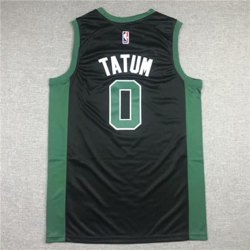 Men's Boston Celtics Jayson Tatum Jordan Brand Black 202021 Swingman Jersey - Statement Edition back