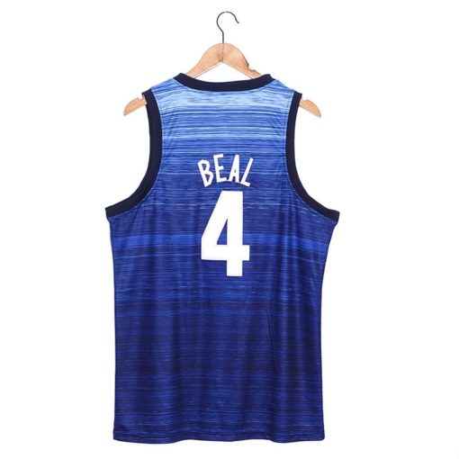 Men's Nike Bradley Beal Navy USA Basketball Player Jersey back