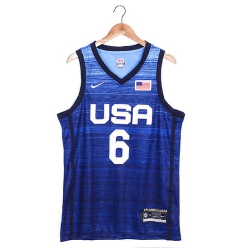 Men's Nike Damian Lillard Navy USA Basketball Player Jersey