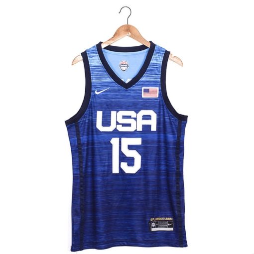 Men's Nike Devin Booker Navy USA Basketball Player Jersey