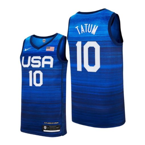 Men's Nike Jayson Tatum Navy USA Basketball Player Jersey