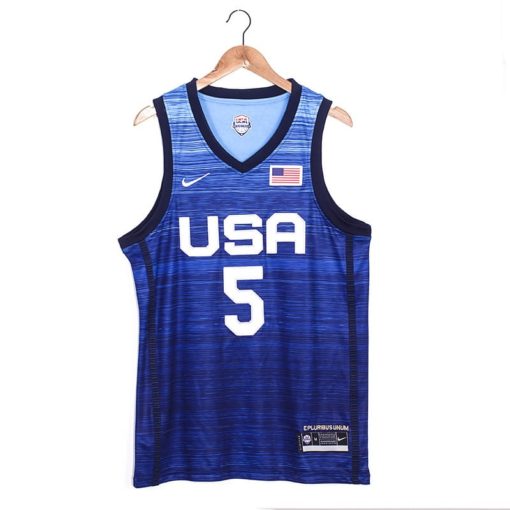 Men's Nike Zach Lavine Navy USA Basketball Player Jersey